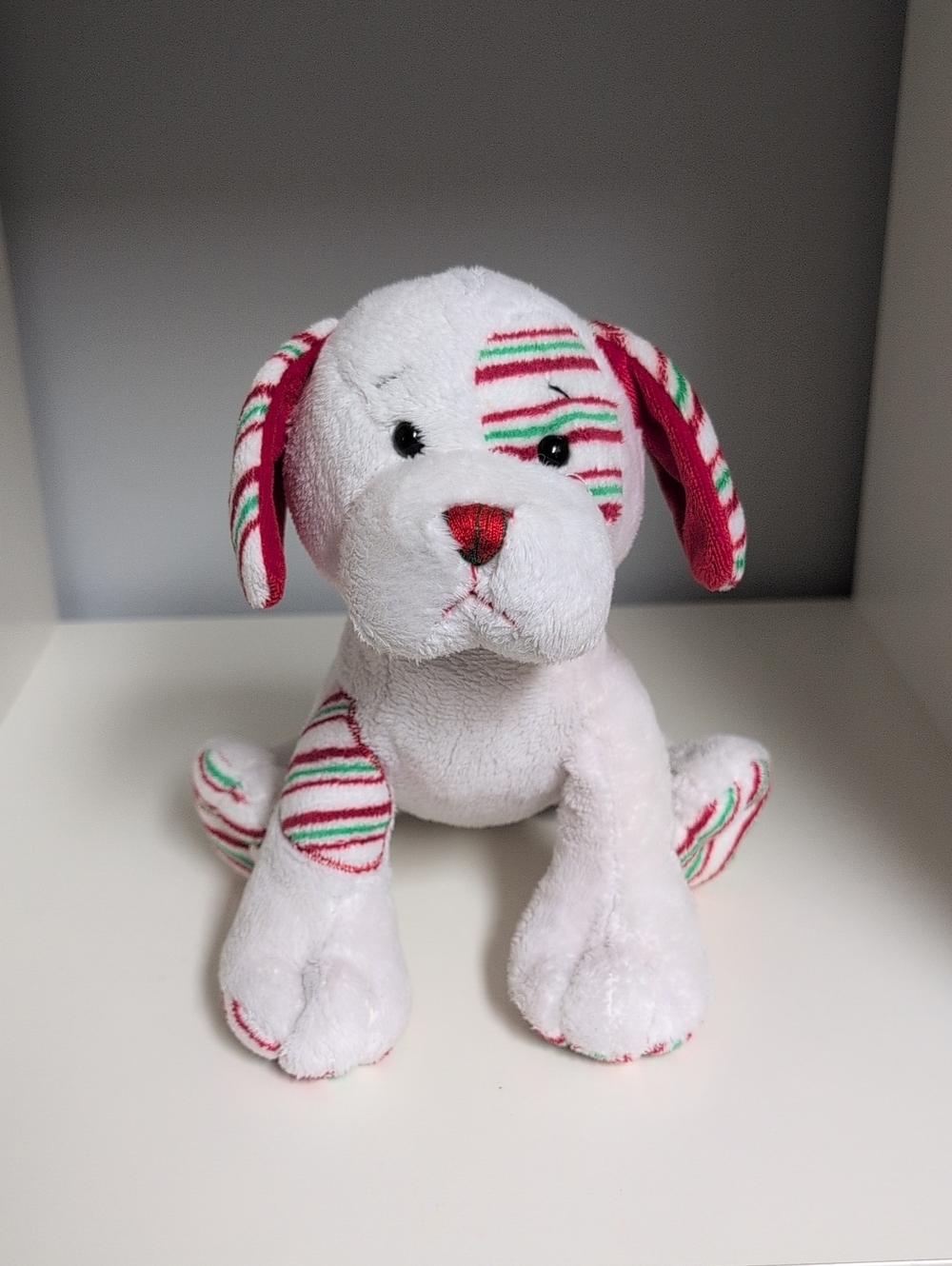 Webkinz Peppermint Puppy No Code Y2k Collectible Plush GANZ Pup Plushie
